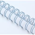 Nylon Coated 0.25'' Metal Spiral Wire , A4 Bookbinding Twin Ring Wire for sale