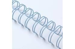 China Nylon Coated 0.25'' Metal Spiral Wire , A4 Bookbinding Twin Ring Wire supplier