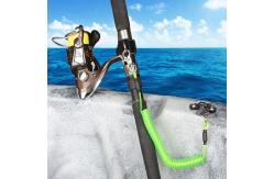 China Professional Adjustable Retractable Safety Plastic Coated Spring Steel Coiled Tool Lanyard supplier