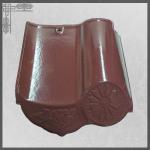 Custom Waterproof Glazed Clay Spanish S Roof Tile Red Mediterranean Homes Exterior for sale