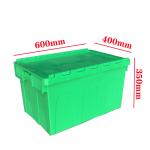 Internal Size 550*370*320mm Large Stackable Plastic Crate for Attached Lid Container for sale