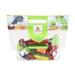 PET CPP Stand Up Fresh Fruit Food Packaging Bag  With Zipper Vent Holes