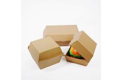 China Customized hamburger box, biodegradable fast food takeaway box supplier