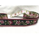 Flower Pattern Elastic Shoe Bands , Jacquard Woven Elastic Band For Underwear Waistband