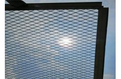 China 2meter length Uniform Hole Highway fence Painted Expanded Metal Mesh supplier