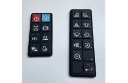 China 80 Shore A Laser Carving Waterproof Silicone Remote Control Buttons supplier
