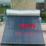 200L Silver Non Pressure Water Tank Enamal White Outer Tank Solar Water Heater Vacuum Tube Solar Geyser for sale