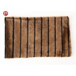 high quality Short Pile mink Faux Fur Fabric Coffee Black Groove for sale