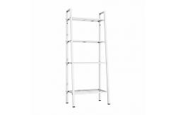 China Home Office Black 4 Tiers Steel Shelf Rack With Mesh Board supplier