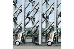 China Waterproof Electric Retractable Door 1680mm Height Automatic Collapsible Gate supplier