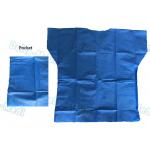 Over Lock Sewing Disposable Scrub Suits , Custom Size Blue Scrub Suit for sale