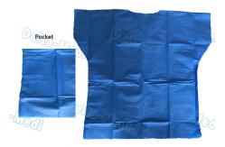 China Over Lock Sewing Disposable Scrub Suits , Custom Size Blue Scrub Suit supplier