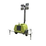 Good Lighting Effect 6KW Mobile Light Tower Diesel Energy Lighting Trailer For City Street Lighting for sale