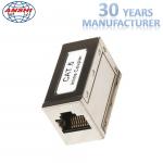 RJ45 Cat6 Shielded Keystone Jack Metal Material Straight Through Install