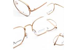 China Fad Lightweight And Comfortable B Titanium Frame Glasses 66376 supplier