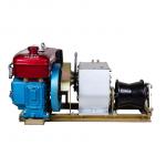 5T Diesel Belt Winch 5000kgs Heavy Duty Cable Winch Hand Crank for sale