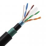 Cat6 FTP / UTP Ethernet Lan Cable LSZH / PVC Black Armored for sale