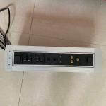 Desktop Socket Flip Up Power Outlet / Electrical Plug Socket For Conference Room for sale