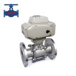 Direct Mount 3-Piece Electric Ball Valve for Two Way Flow for sale