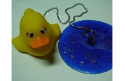 China Non Phthalate Pvc Bathtub Water Stopper  , Toybathtub Drain Stopper With Rubber Duck supplier