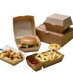 Wholesale Customized Fast Food Delivery Burger Box Biodegradable Food Grade Corrugated Box for sale