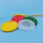 Full Set Jar Metal Tin Paper Can PE Plastic Lids 49mm Round Shape