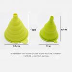 FDA Approved Mini Silicone Collapsible Funnel for oil Liquid Transfer