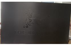China 650*400mm Metal Label Plates For Advertisement Board Matte Black supplier