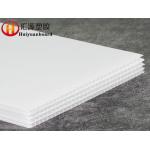 Custom Flame Retardant White Corrugated Plastic Sheets 180GSM for sale