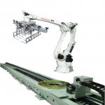 robot arm manufacturer kawasaki robot  CP500L 6 axis with Electric gripper and CNGBS linear tracker for palletizing for sale