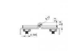 China Durable Black Cabinet Hinges Custom Chrome For Door And Windows supplier