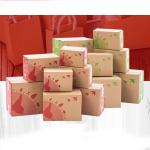 3 Ply B Flute Flat Pack Cardboard Boxes Folding White Carton Box For Wine Beer Milk Beverage for sale