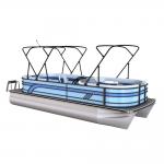 Max Horsepower 150HP 26 Foot Pontoon Boat For Ponds And Lakes for sale