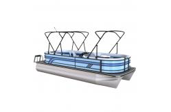China Max Horsepower 150HP 26 Foot Pontoon Boat For Ponds And Lakes supplier