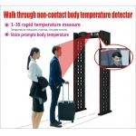 18 Zones Walk Through Temperature Scanner Non Contact Door Frame LCD Display