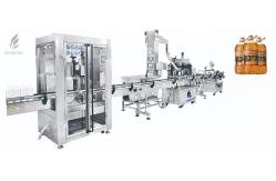 China High Tech Fully Automatic Bottle Filling Machine High Efficiency With Safe Design supplier
