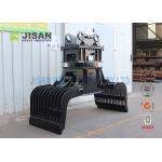 Square Rotating Demolition Grapple , Excavator Hydraulic Stone Sorting Grab