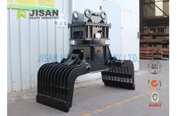 China Square Rotating Demolition Grapple , Excavator Hydraulic Stone Sorting Grab supplier
