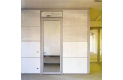 China Interior Glass Wall System Room Divider Aluminium Partition Wall with Built-in Door supplier