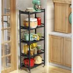 ISO9001 Telescopic Kitchen Shelf 5 Layers Adjustable Length Height for sale