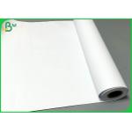 White Rollo Garment Cutting Plotter Paper 50gsm 60gsm With 160cm / 180cm Width for sale