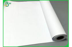 China White Rollo Garment Cutting Plotter Paper 50gsm 60gsm With 160cm / 180cm Width supplier