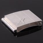 Bright Silver Roller Shutter Profiles Low Weight Alloy Material Mill Finish for sale
