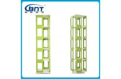 China Metal Bookshelf Revolving Storage Rack Custom Multipurpose Book Shelf supplier