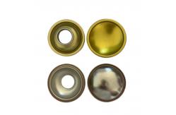 China Customize Empty Aerosol Can Components Top And Bottom Aerosol Can Cone And Dome supplier