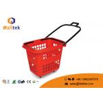 New PP Collapsible Plastic Shopping Trolley Baskets Durable Easy Carrying for sale