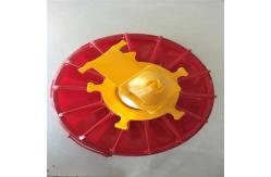 China Yellow Red Broiler Feed Pan Poultry Farming Equipment Custom supplier