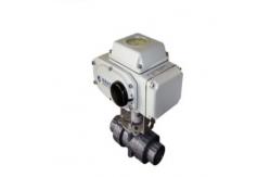 China DN50 UPVC Electric Ball Valve AC220V Electric Motor Operated Valve supplier