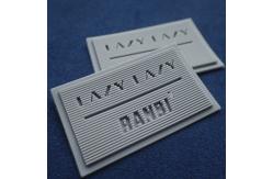 China Heat Transfer Embossed OEKO Custom Rubber Labels supplier