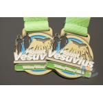 Round Shape Bespoke Marathon Medal / Custom Soft Enamel Running Medals